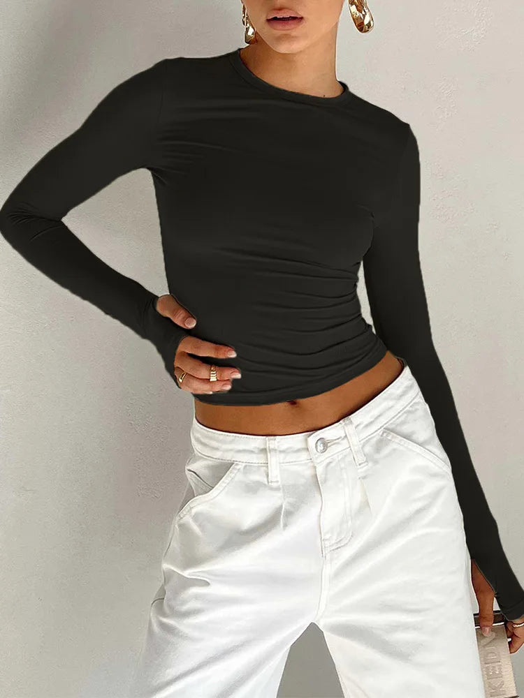 Urban Crop Long Sleeve T-Shirt
