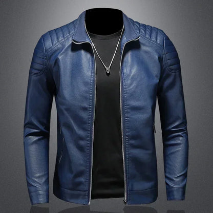 AeroStand Leather Bomber Jacket