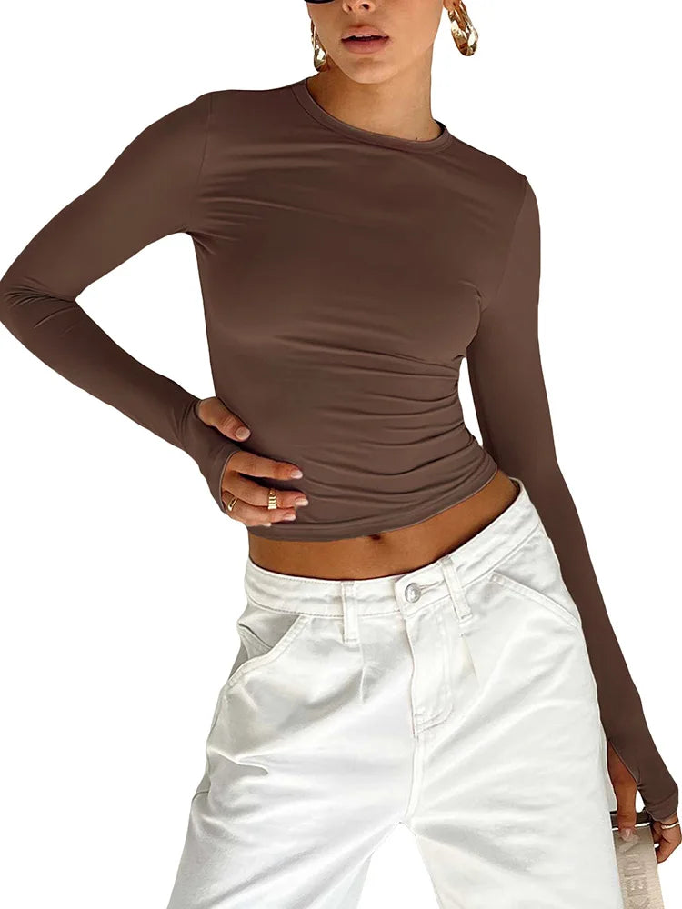 Urban Crop Long Sleeve T-Shirt