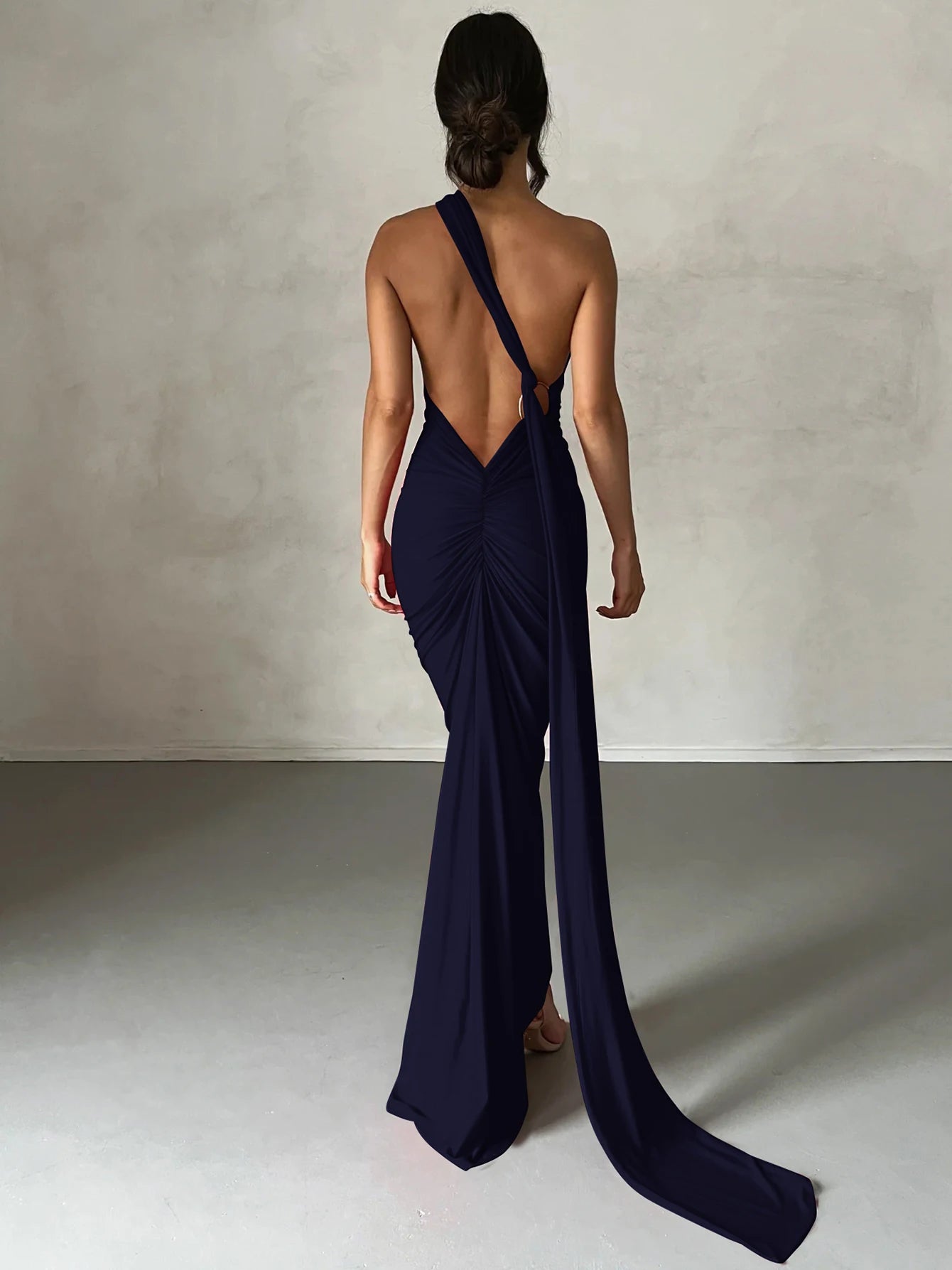 Luna One-Shoulder Maxi Dress