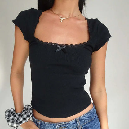 Daisy Lace Baby Tee