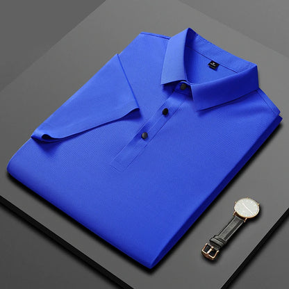 LuxeAir Silk Polo Shirt