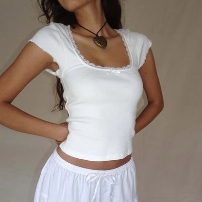 Daisy Lace Baby Tee