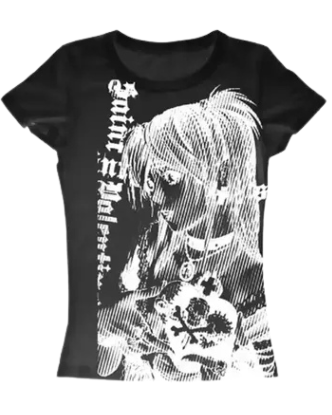 Y2K Anime Streetwear Crop Tee